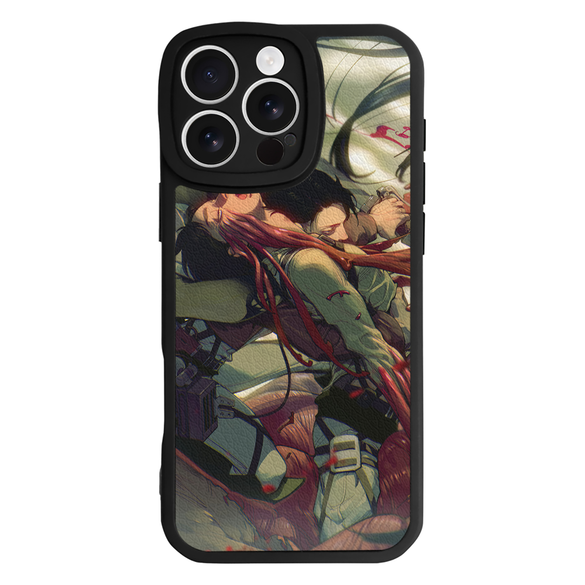 （画像用） 進撃の巨人 Attack on Titan 【iPhone 16シリーズ対応】シリコンスマホケース（レザー調） 材質：シリコン